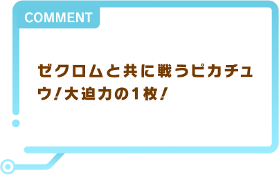 ゼクロムと共に戦うピカチュウ！大迫力の1枚！